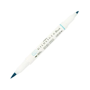 Dwustronny pisak Zebra Mildliner BRUSH - Smoke Blue