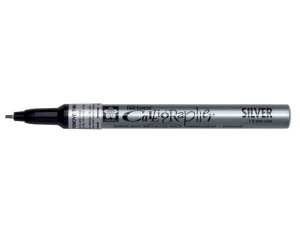 Sakura Pen-Touch Calligrapher Marker - Fine - silver