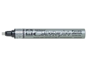Sakura Pen-Touch Calligrapher Marker - Medium - silver