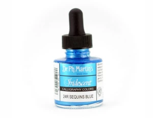 Dr. Ph. Martin's Iridescent Calligraphy Color 30 ml - Sequins Blue