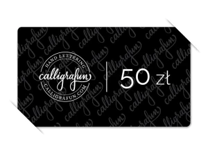 Karta podarunkowa Calligrafun - 50 zł