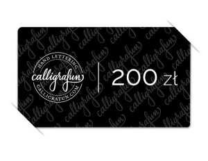 Karta podarunkowa Calligrafun - 200 zł