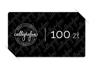 Karta podarunkowa Calligrafun - 100 zł