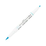 Dwustronny pisak Zebra Mildliner BRUSH - Blue