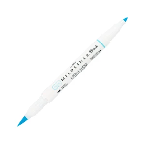 Dwustronny pisak Zebra Mildliner BRUSH - Blue