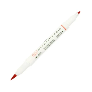 Dwustronny pisak Zebra Mildliner BRUSH - Vermilion