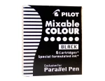 Naboje do pióra Pilot Parallel - Czarne - 6 szt.