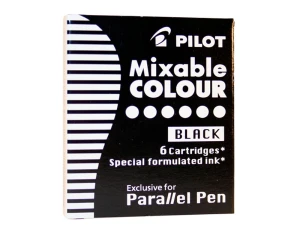 Naboje do pióra Pilot Parallel - Czarne - 6 szt.