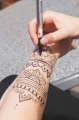 Kreul tattoo pen w użyciu
