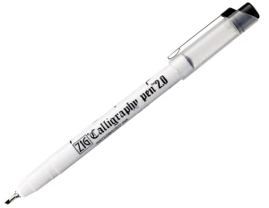 ZIG Calligraphy Pen Oblique Tip 2 mm - czarny