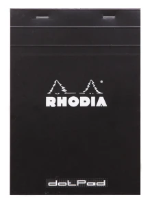 Notepad Rhodia Basics No. 16 A5 - Black dotted