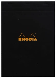 Notepad Rhodia Basics No. 18 A4 - Black gridded