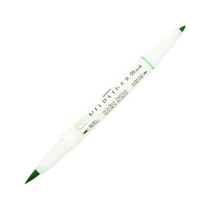 Dwustronny pisak Zebra Mildliner BRUSH - Green
