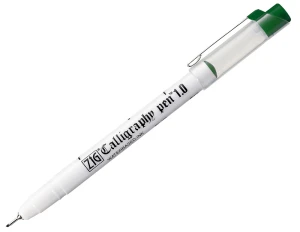 ZIG Calligraphy Pen Oblique Tip 1 mm - zielony