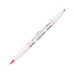 Dwustronny pisak Zebra Mildliner BRUSH - Pink