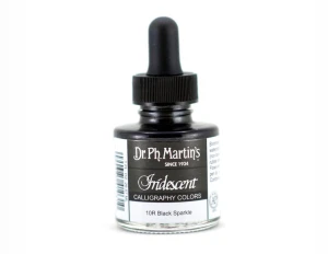 Dr. Ph. Martin's Iridescent Calligraphy Color 30 ml - Black Sparkle