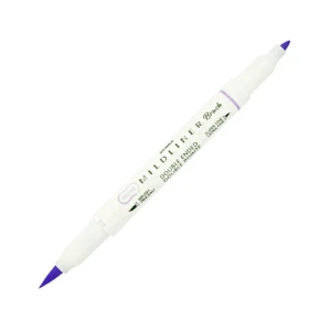 Dwustronny pisak Zebra Mildliner BRUSH - Violet