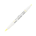 Dwustronny pisak Zebra Mildliner BRUSH - Yellow