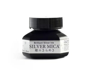 Tusz Kuretake Silver Mica Ink - 60 ml