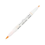 Dwustronny pisak Zebra Mildliner BRUSH - Orange
