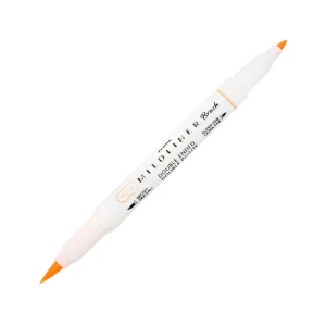 Dwustronny pisak Zebra Mildliner BRUSH - Orange