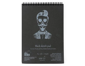 Blok SMLT Black Sketch Pad A4 - 30 ark.